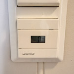 Floor heating cables control panel